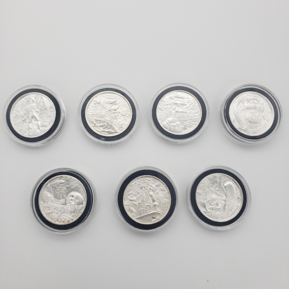 Elemetal 2 oz Privateer Ultra High Relief Silver Round (Complete Collection)